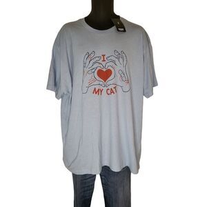 Tultrex NWT Choke Shirt Co. I Love My Cat Sz‎ L Tshirt Unisex